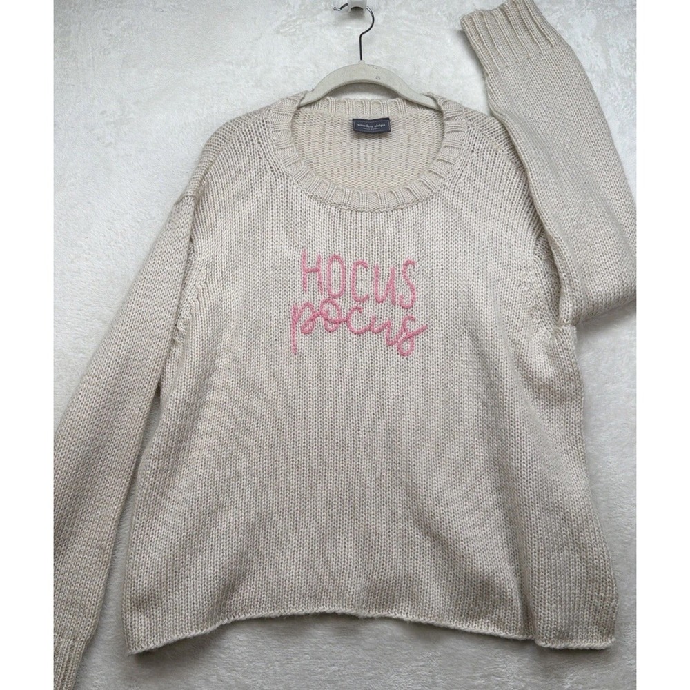 Wooden Ships Sweater Women's M Hocus Pocus Halloween Mohair Blend Knit